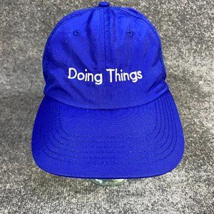 Outdoor Voices Hat Blue Strapback Nylon Doing Things